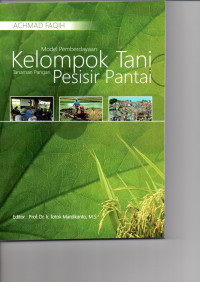 Model Pemberdayaan Kelompok Tani Tanaman Pangan Pesisir Pantai